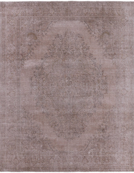 Persian Vintage White Wash Handmade Wool Rug - 9' 10" X 12' 7" - Golden Nile