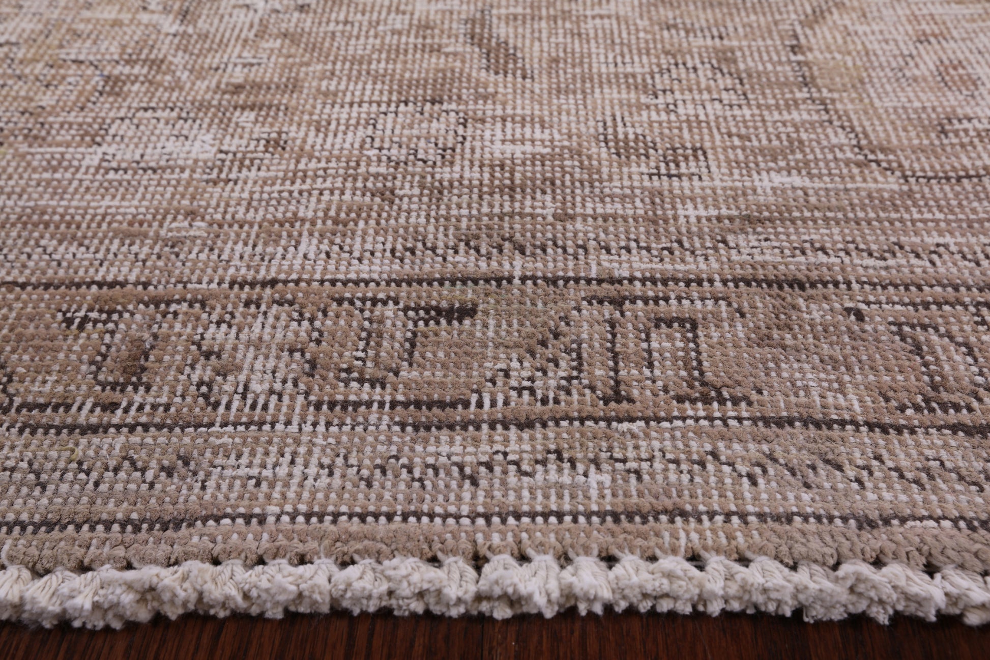 Persian Vintage White Wash Handmade Wool Rug - 9' 10" X 12' 7" - Golden Nile