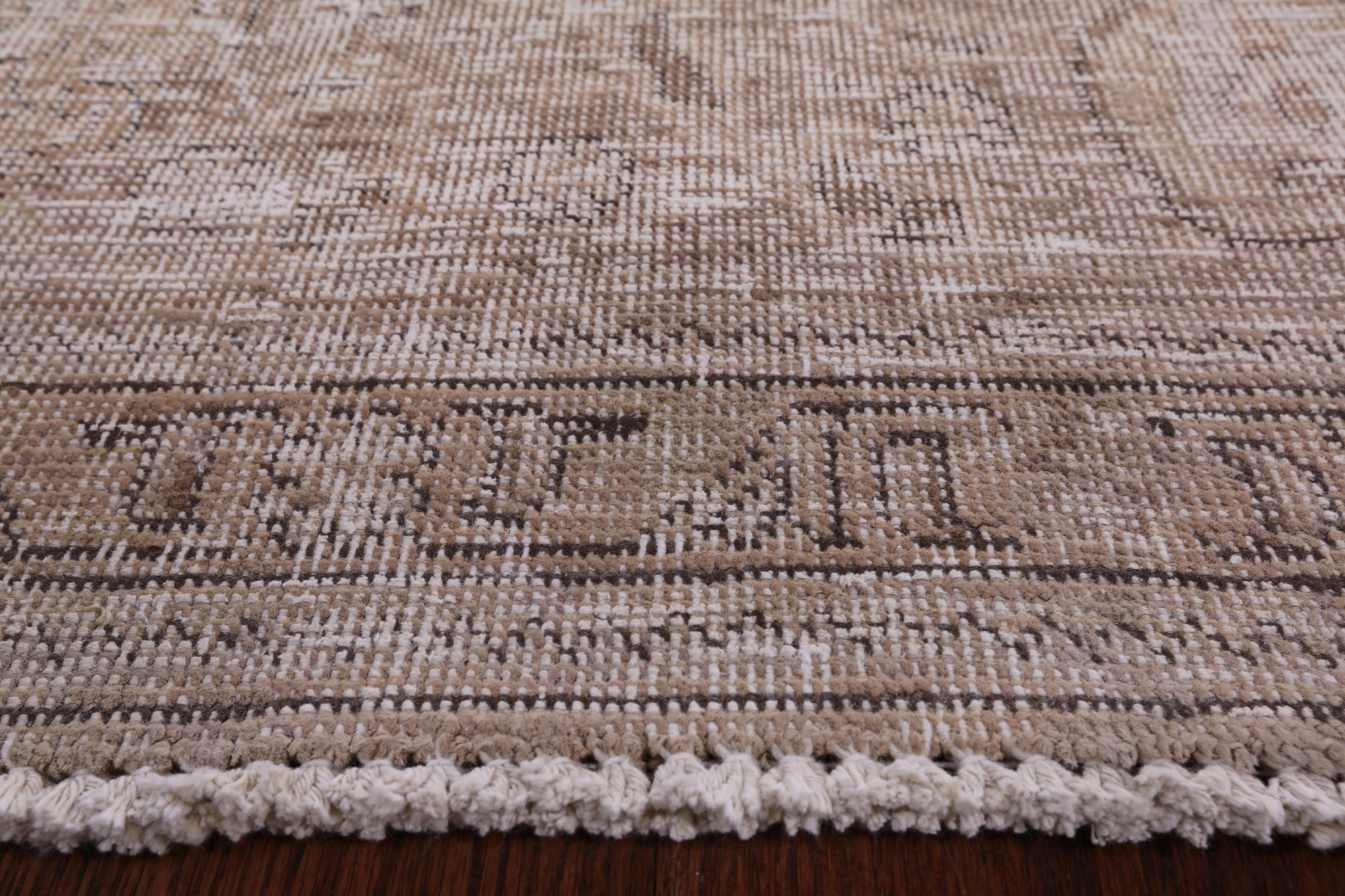 Persian Vintage White Wash Handmade Wool Rug - 9' 10" X 12' 7" - Golden Nile