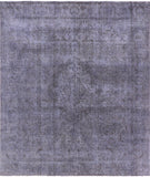 Grey Persian Overdyed Hand Knotted Wool Area Rug - 9' 7" X 11' 0" - Golden Nile
