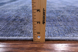 Blue Persian Overdyed Hand Knotted Wool Area Rug - 9' 5" X 12' 8" - Golden Nile