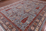 Grey Fine Serapi Hand Knotted Wool Area Rug - 10' 4" X 14' 0" - Golden Nile
