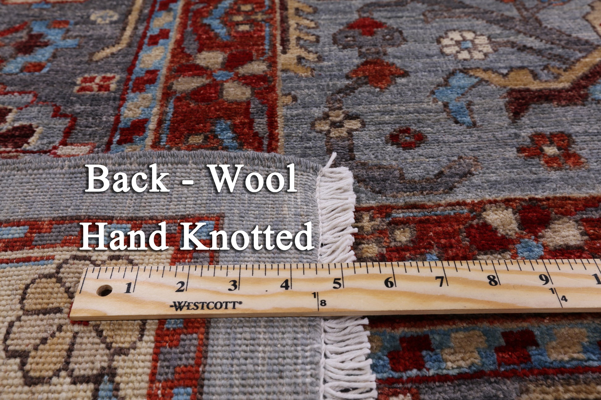 Grey Fine Serapi Hand Knotted Wool Area Rug - 10' 4" X 14' 0" - Golden Nile