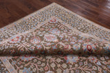 Pure Silk With Oxidized Wool Hand Knotted Area Rug - 8' X 9' 9" - Golden Nile