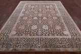 Pure Silk With Oxidized Wool Hand Knotted Area Rug - 8' X 9' 9" - Golden Nile
