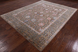 Pure Silk With Oxidized Wool Hand Knotted Area Rug - 8' X 9' 9" - Golden Nile