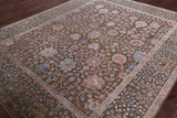 Pure Silk With Oxidized Wool Hand Knotted Area Rug - 8' X 9' 9" - Golden Nile