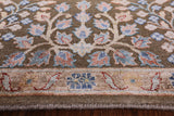 Pure Silk With Oxidized Wool Hand Knotted Area Rug - 8' X 9' 9" - Golden Nile