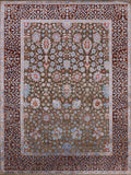 Persian Hand Knotted Wool & Silk Area Rug - 8' 11" X 11' 10" - Golden Nile