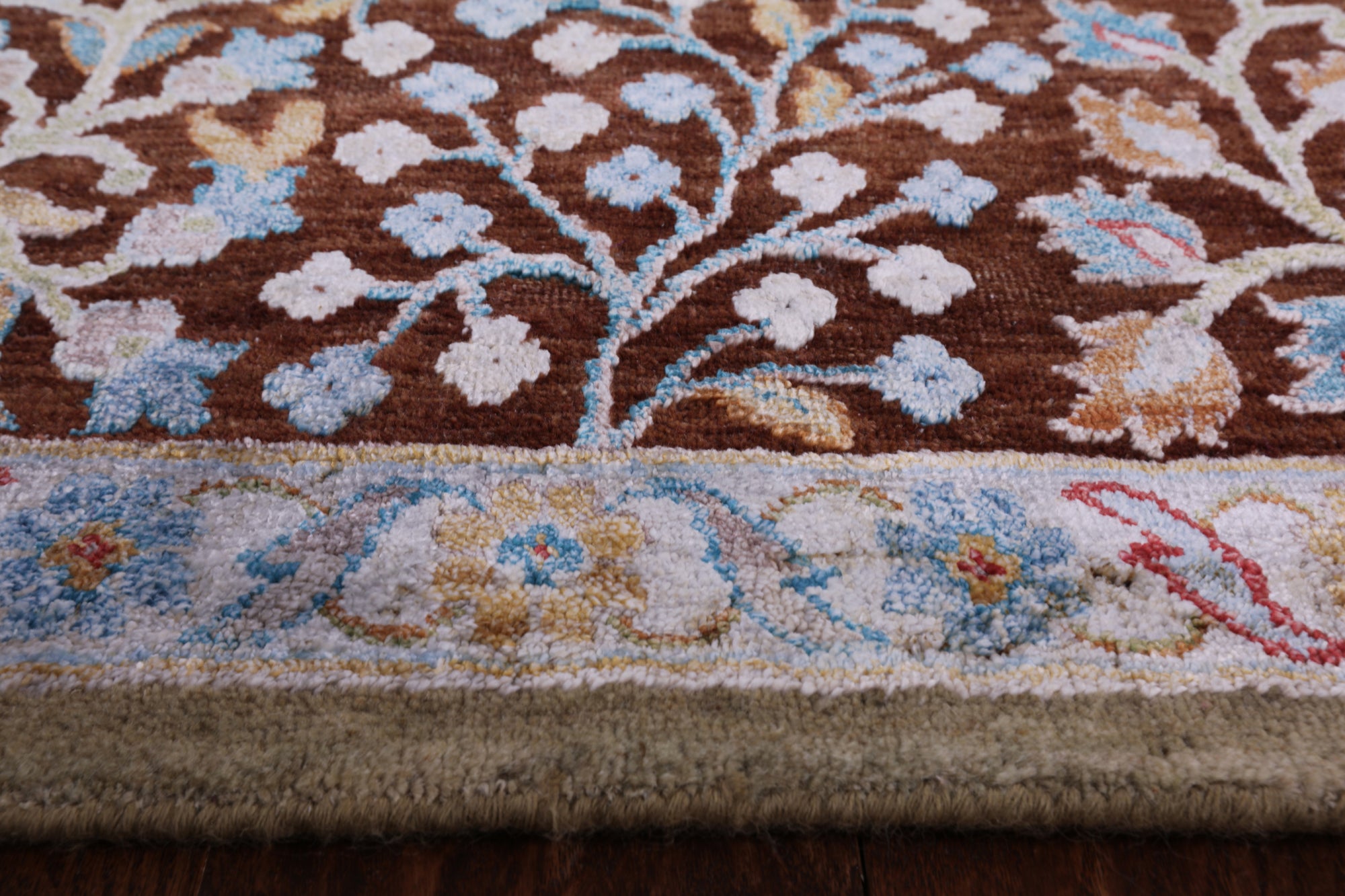 Persian Hand Knotted Wool & Silk Area Rug - 8' 11" X 11' 10" - Golden Nile