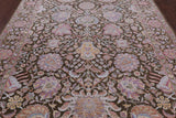 Pure Silk With Oxidized Wool Handmade Area Rug - 7' 9" X 9' 11" - Golden Nile