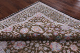 Pure Silk With Oxidized Wool Handmade Area Rug - 8' 1" X 10' 0" - Golden Nile
