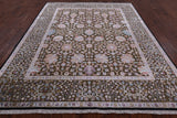 Pure Silk With Oxidized Wool Handmade Area Rug - 8' 1" X 10' 0" - Golden Nile