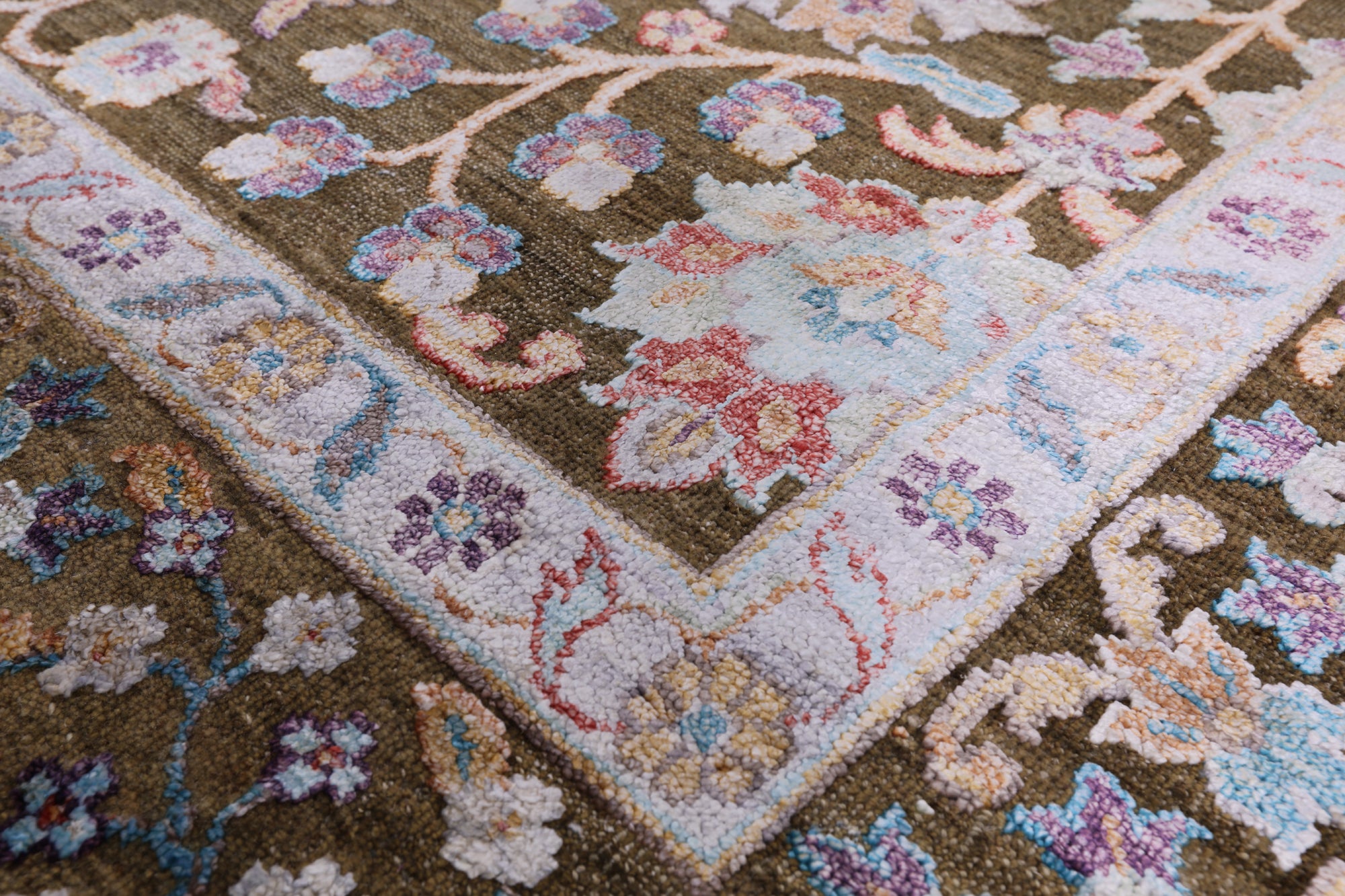 Pure Silk With Oxidized Wool Handmade Area Rug - 8' 1" X 10' 0" - Golden Nile