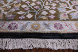 Pure Silk With Oxidized Wool Handmade Area Rug - 8' 1" X 10' 0" - Golden Nile