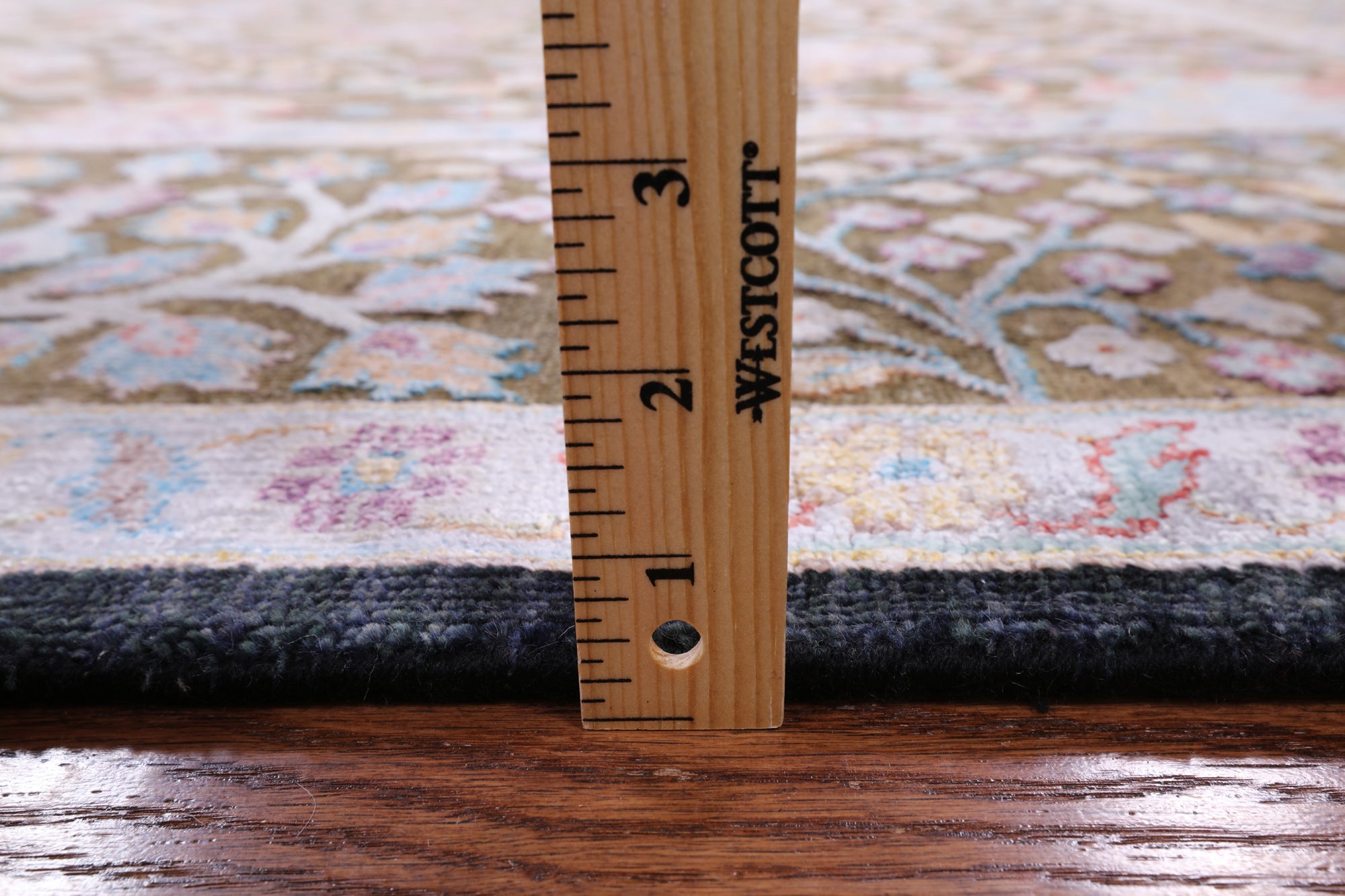 Pure Silk With Oxidized Wool Handmade Area Rug - 8' 1" X 10' 0" - Golden Nile