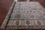 Blue Peshawar Hand Knotted Wool Area Rug - 9' 0" X 12' 0" - Golden Nile