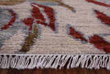 Ivory Modern Hand Knotted Wool Area Rug - 8' 0" X 10' 2" - Golden Nile