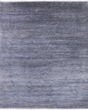 Grey Savannah Grass Handmade Wool & Silk Rug - 8' 3" X 10' 0" - Golden Nile