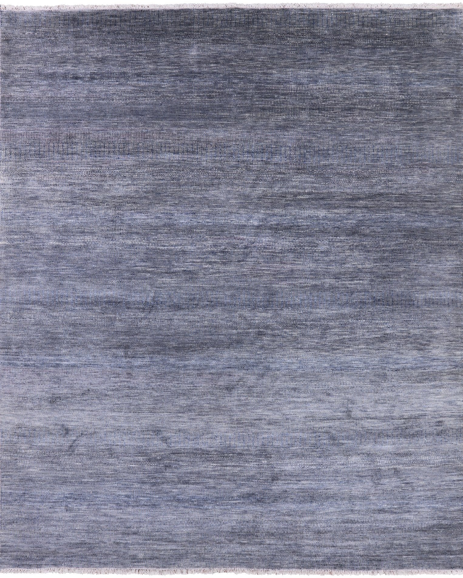 Grey Savannah Grass Handmade Wool & Silk Rug - 8' 3" X 10' 0" - Golden Nile