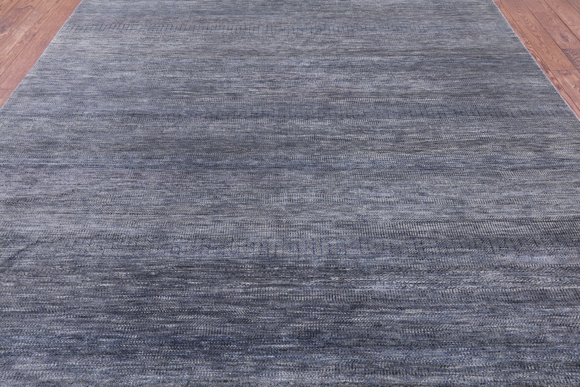 Grey Savannah Grass Handmade Wool & Silk Rug - 8' 3" X 10' 0" - Golden Nile