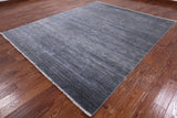 Grey Savannah Grass Handmade Wool & Silk Rug - 8' 3" X 10' 0" - Golden Nile