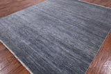 Grey Savannah Grass Handmade Wool & Silk Rug - 8' 3" X 10' 0" - Golden Nile
