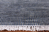 Grey Savannah Grass Handmade Wool & Silk Rug - 8' 3" X 10' 0" - Golden Nile