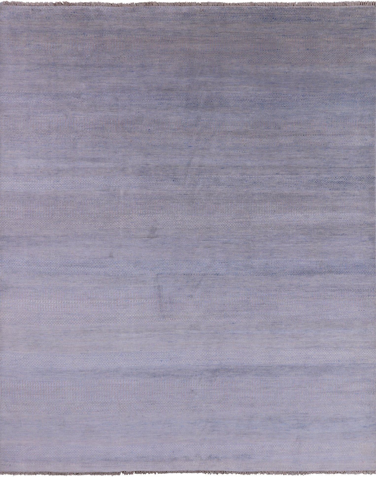 Grey Savannah Grass Hand Knotted Wool & Silk Rug - 7' 11" X 9' 9" - Golden Nile