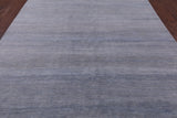 Grey Savannah Grass Hand Knotted Wool & Silk Rug - 7' 11" X 9' 9" - Golden Nile