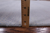 Grey Savannah Grass Hand Knotted Wool & Silk Rug - 7' 11" X 9' 9" - Golden Nile