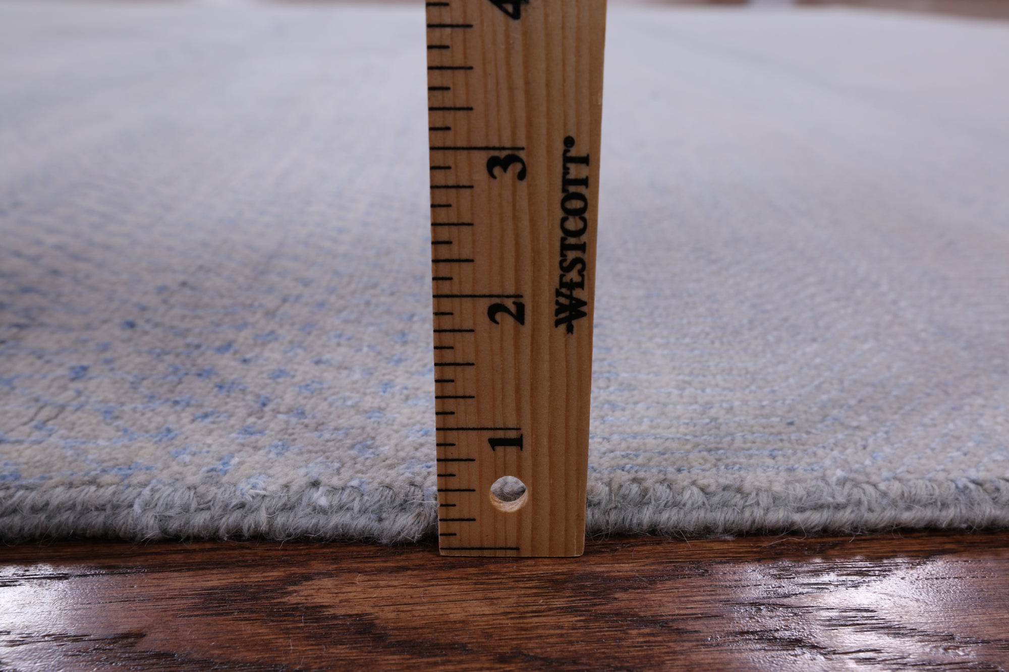Grey Savannah Grass Hand Knotted Wool & Silk Rug - 7' 11" X 9' 9" - Golden Nile