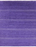 Purple Savannah Grass Hand Knotted Wool & Silk Rug - 8' 0" X 9' 11" - Golden Nile