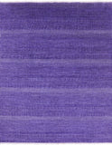 Purple Savannah Grass Hand Knotted Wool & Silk Rug - 8' 0" X 9' 11" - Golden Nile