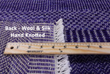 Purple Savannah Grass Hand Knotted Wool & Silk Rug - 8' 0" X 9' 11" - Golden Nile