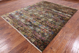 Persian 100 % Silk Handmade Area Rug - 7' 11" X 9' 11" - Golden Nile