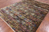 Persian 100 % Silk Handmade Area Rug - 7' 11" X 9' 11" - Golden Nile