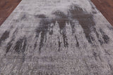 Contemporary Handmade Wool & Silk Area Rug - 9' 0" X 12' 2" - Golden Nile
