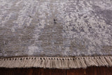 Contemporary Handmade Wool & Silk Area Rug - 9' 0" X 12' 2" - Golden Nile