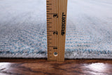 Grey Savannah Grass Hand Knotted Wool & Silk Rug - 8' 2" X 10' 10" - Golden Nile