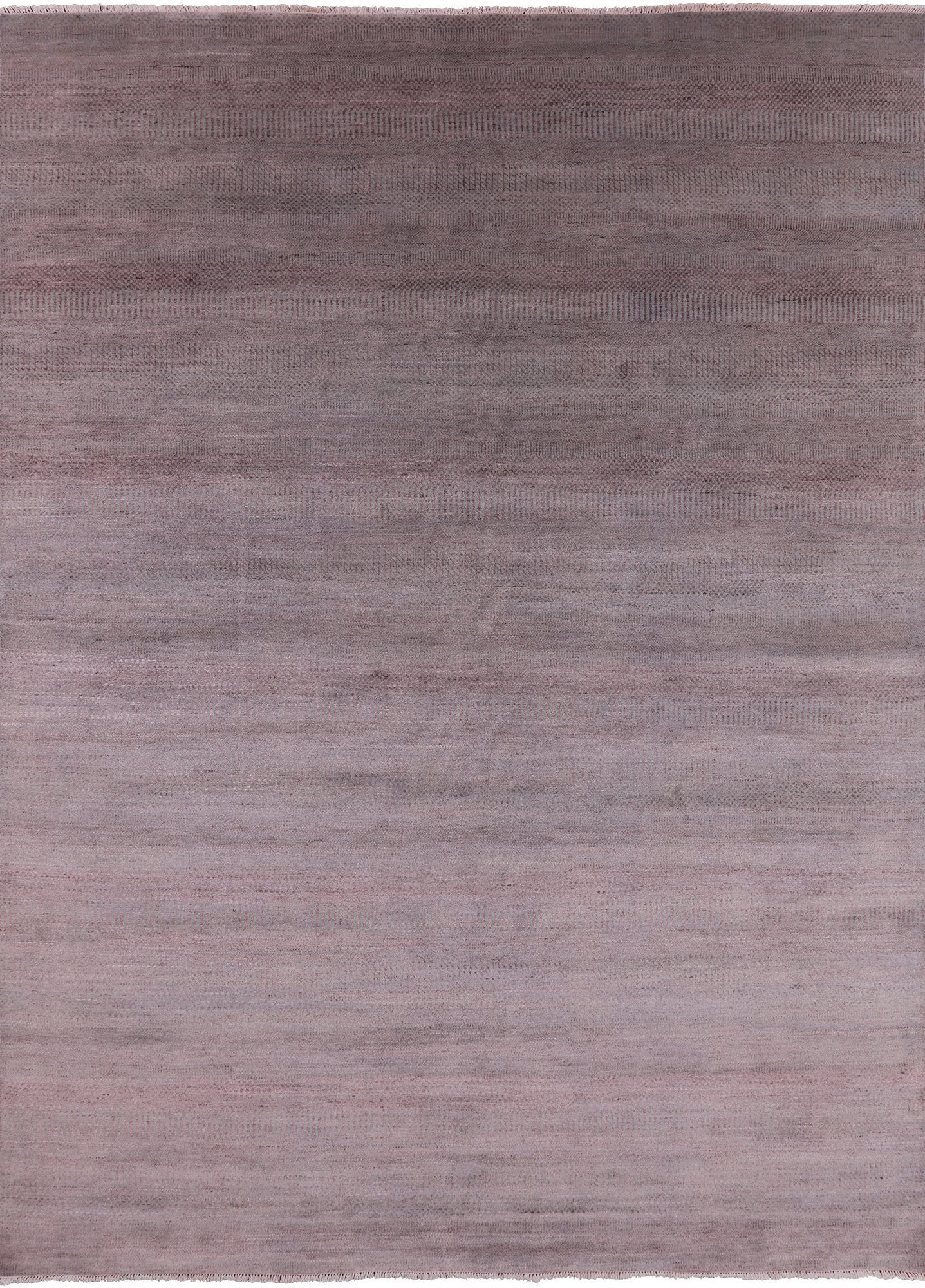 Grey Savannah Grass Hand Knotted Wool & Silk Area Rug - 9' 0" X 12' 2" - Golden Nile