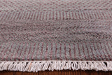 Grey Savannah Grass Hand Knotted Wool & Silk Area Rug - 9' 0" X 12' 2" - Golden Nile