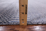 Grey Savannah Grass Hand Knotted Wool & Silk Area Rug - 8' 0" X 10' 4" - Golden Nile