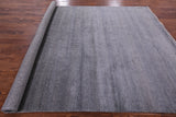 Grey Savannah Grass Hand Knotted Wool & Silk Area Rug - 8' 0" X 10' 4" - Golden Nile
