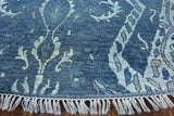 Round Overdyed Handmade Wool & Silk Area Rug 8 X 8 - Golden Nile