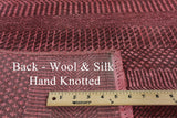 9 x 12 Wool & Silk Savannah Gabbeh Overdyed Rug - Golden Nile