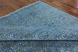 Modern Overdyed Full Pile Wool & Silk Area Rug 8 x 10 - Golden Nile