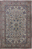 New Persian Nain Wool & Silk 6' 4" X 9' 9" Area Rug - Golden Nile