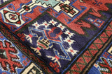 New 3' 7" X 6' 4" Authentic Persian Nahavand Full Pile Wool Rug - Golden Nile