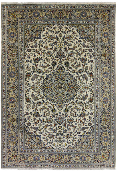 New Authentic Persian Kashan Wool Rug 8' 2" X 11' 9" - Golden Nile